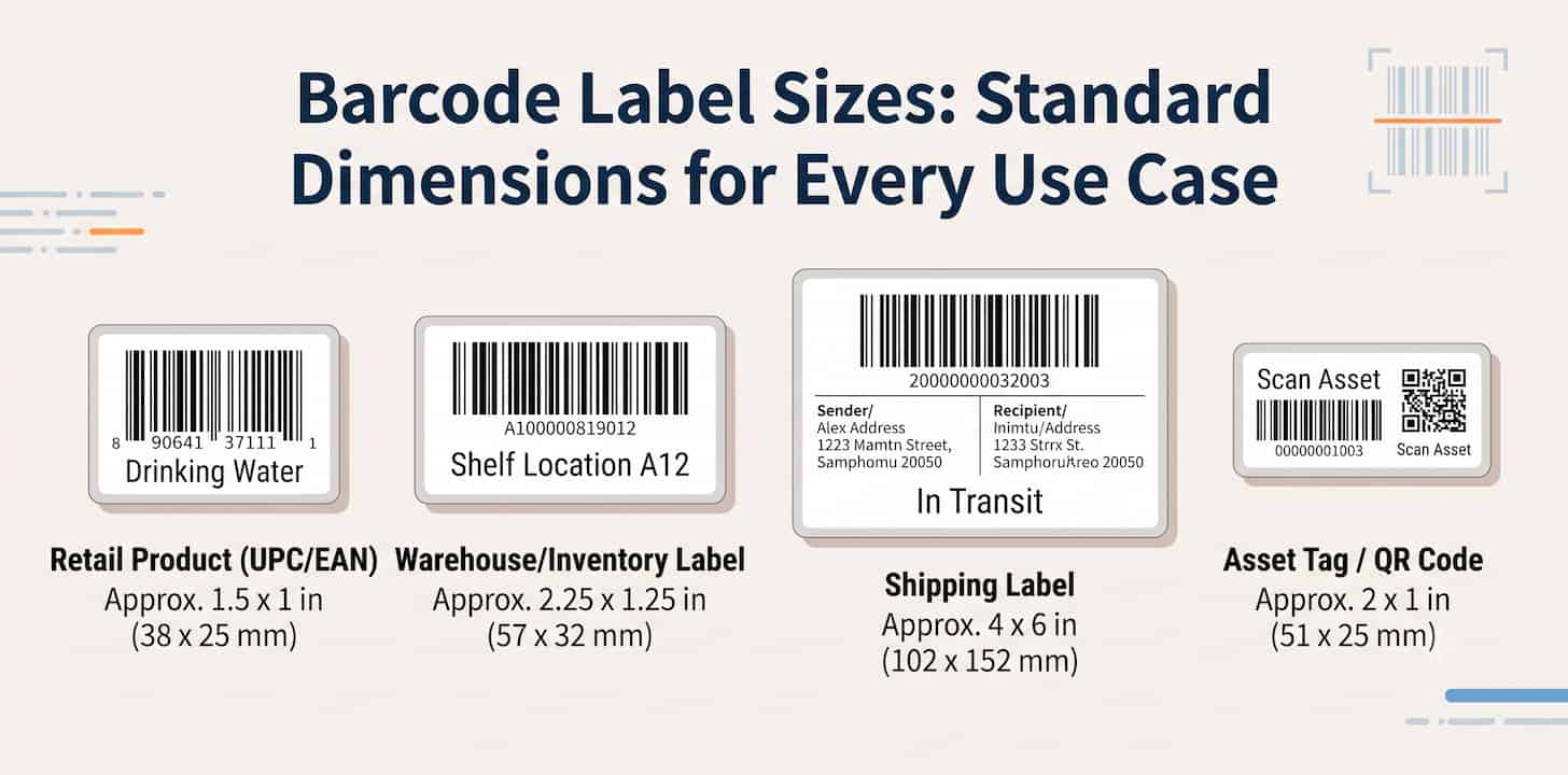 Barcode Label Sizes: Standard Dimensions for Every Use Case