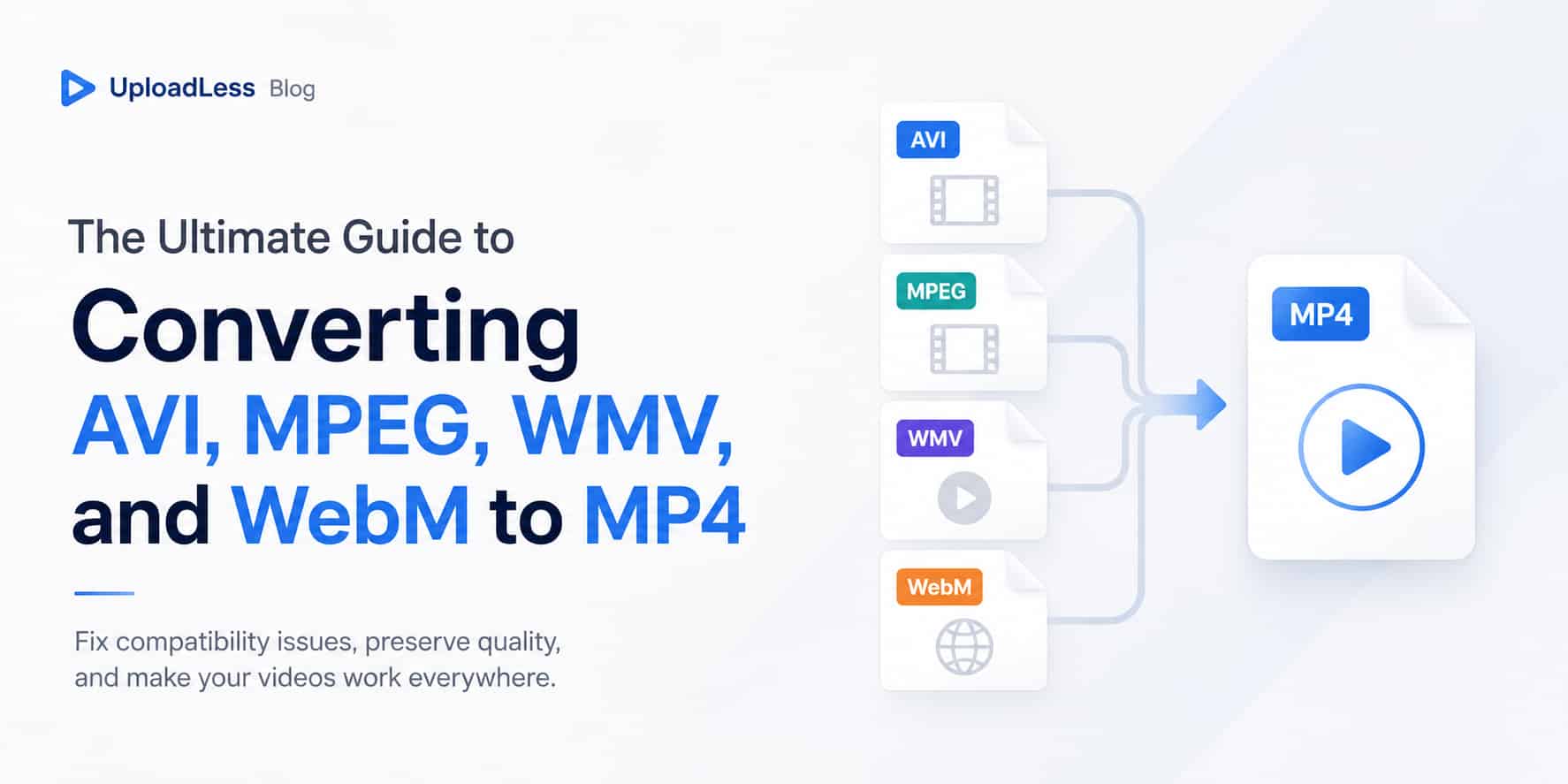 The Ultimate Guide to Converting AVI, MPEG, WMV, and WebM to MP4