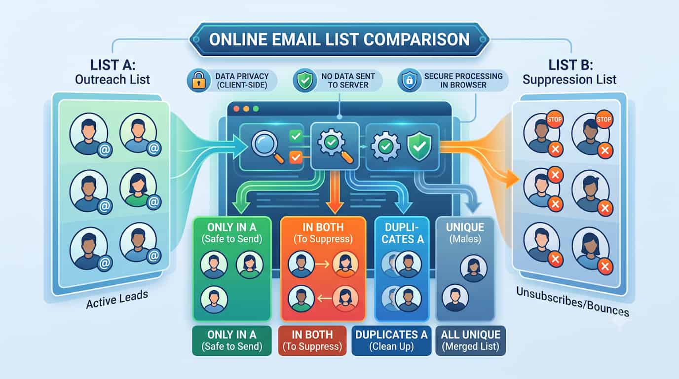 How to Compare Customer Email Lists Online